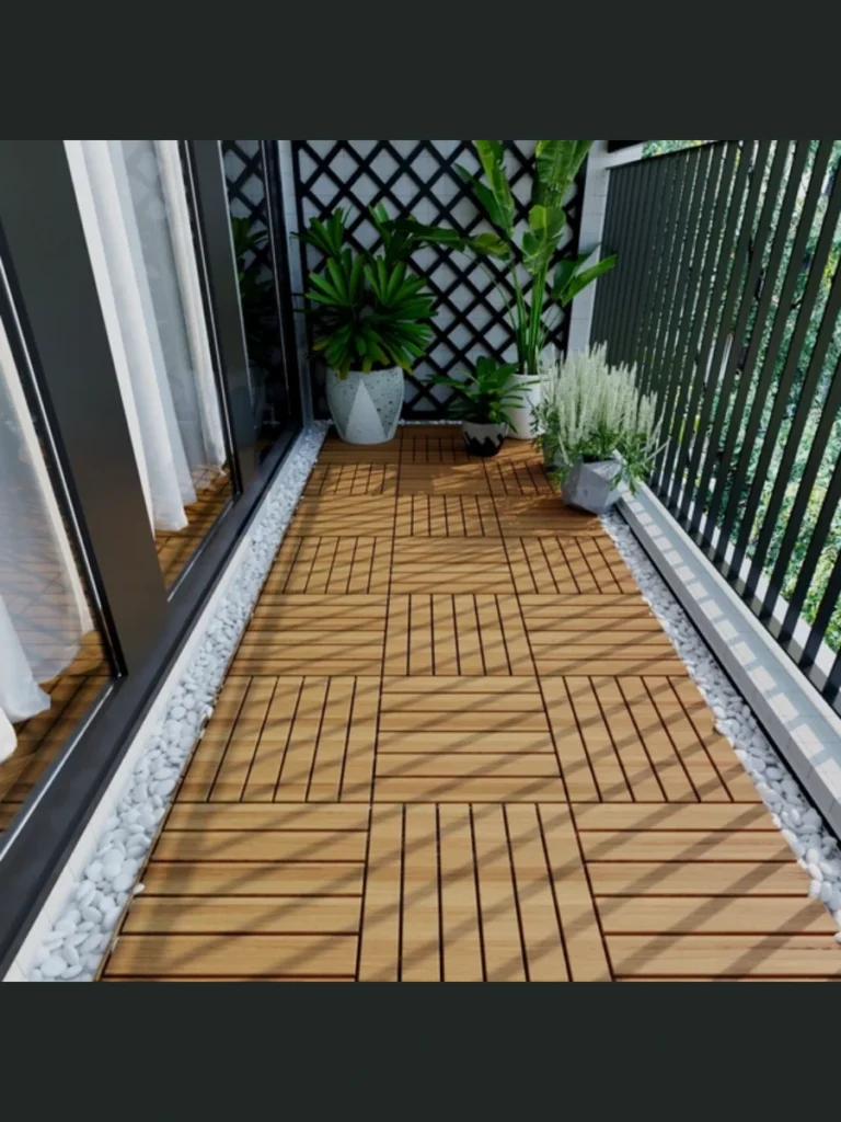  Install Interlocking Wooden Deck Tiles