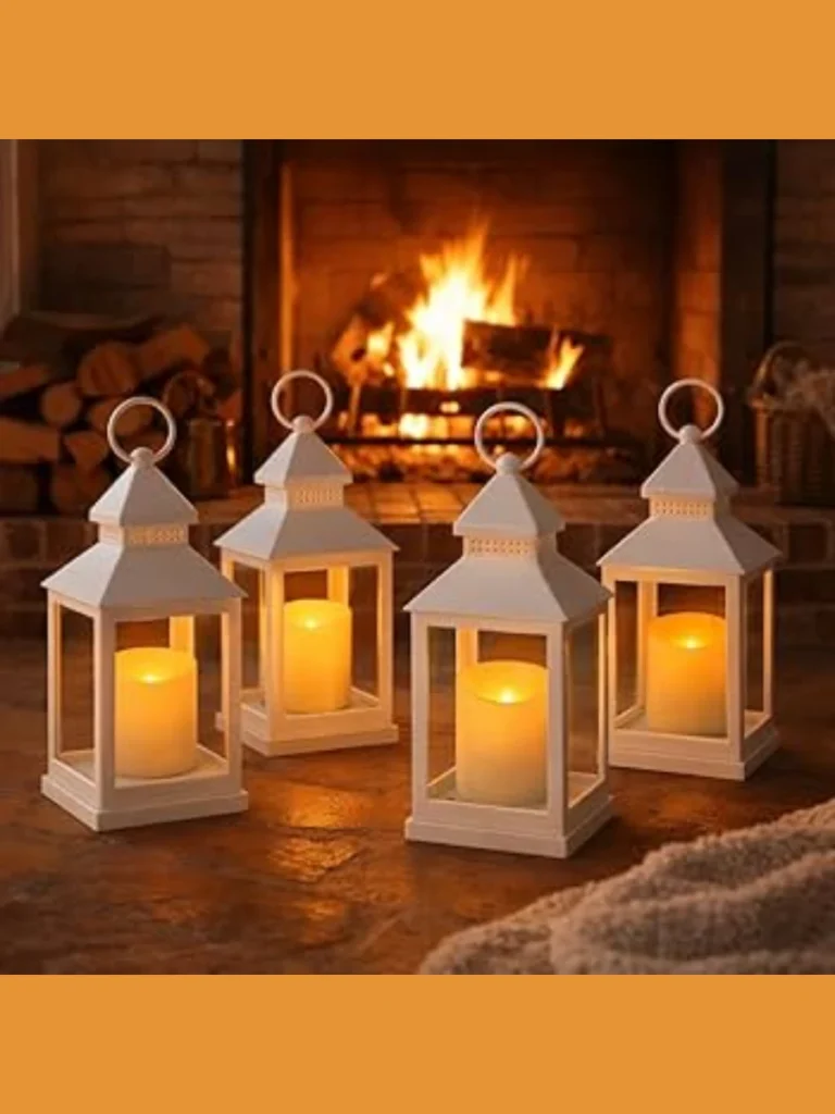  Decorative Lanterns with Flameless LED Candles