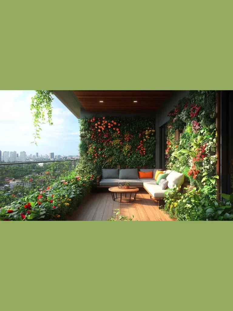 Tropical Jungle with Large Leaf Plants
