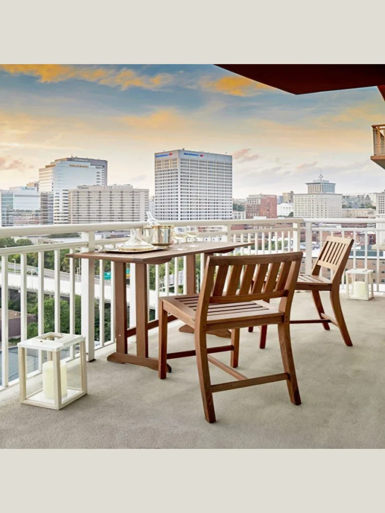 Slim Railing Bar Tables