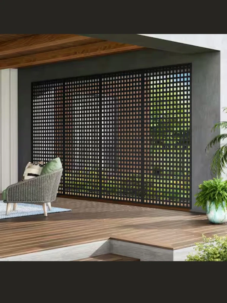  Install Decorative Privacy Lattice Panels