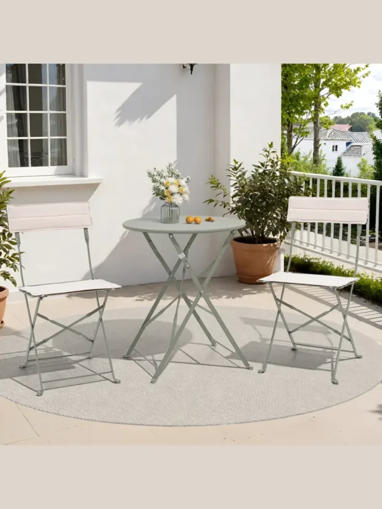 Use Space Saving Folding Bistro Sets