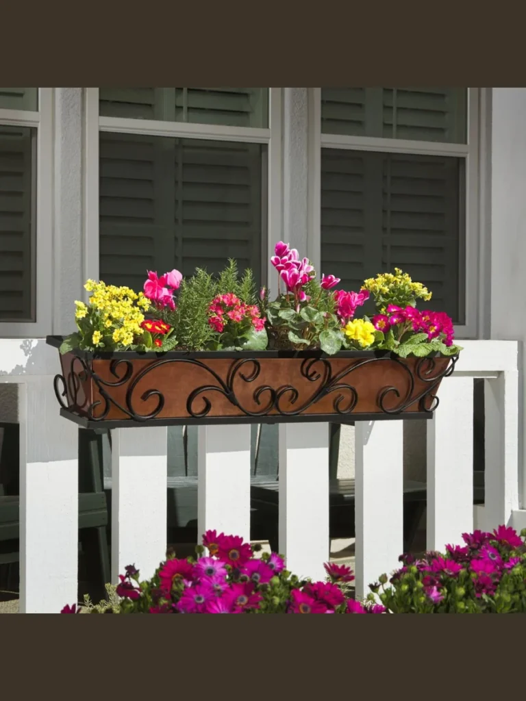 Professional Railing Saddle Planters