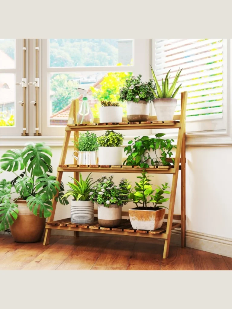 Best Foldable Wooden Plant Ladders