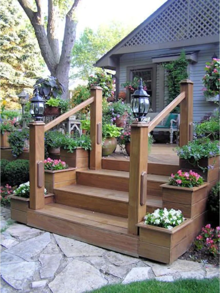 Built in Planter Box Railings