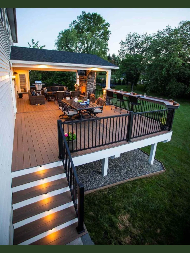 Integrated Railing Bar Tops