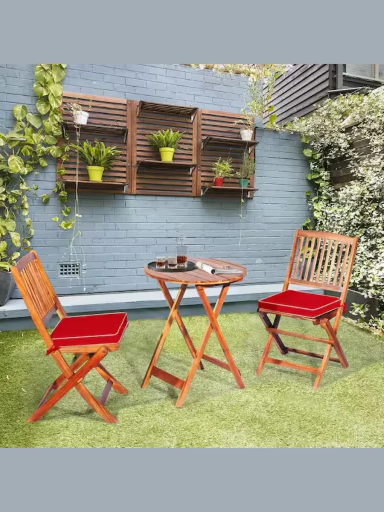 Foldable Wooden Bistro Sets for Compact Areas