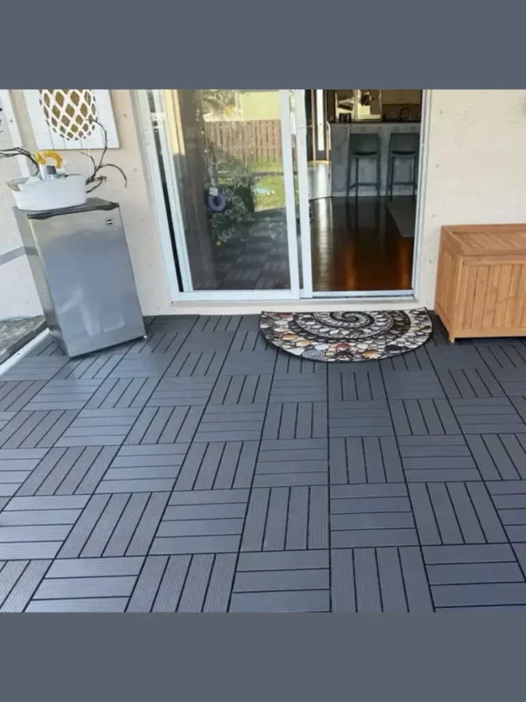 Weatherproof Plastic Decking Tiles