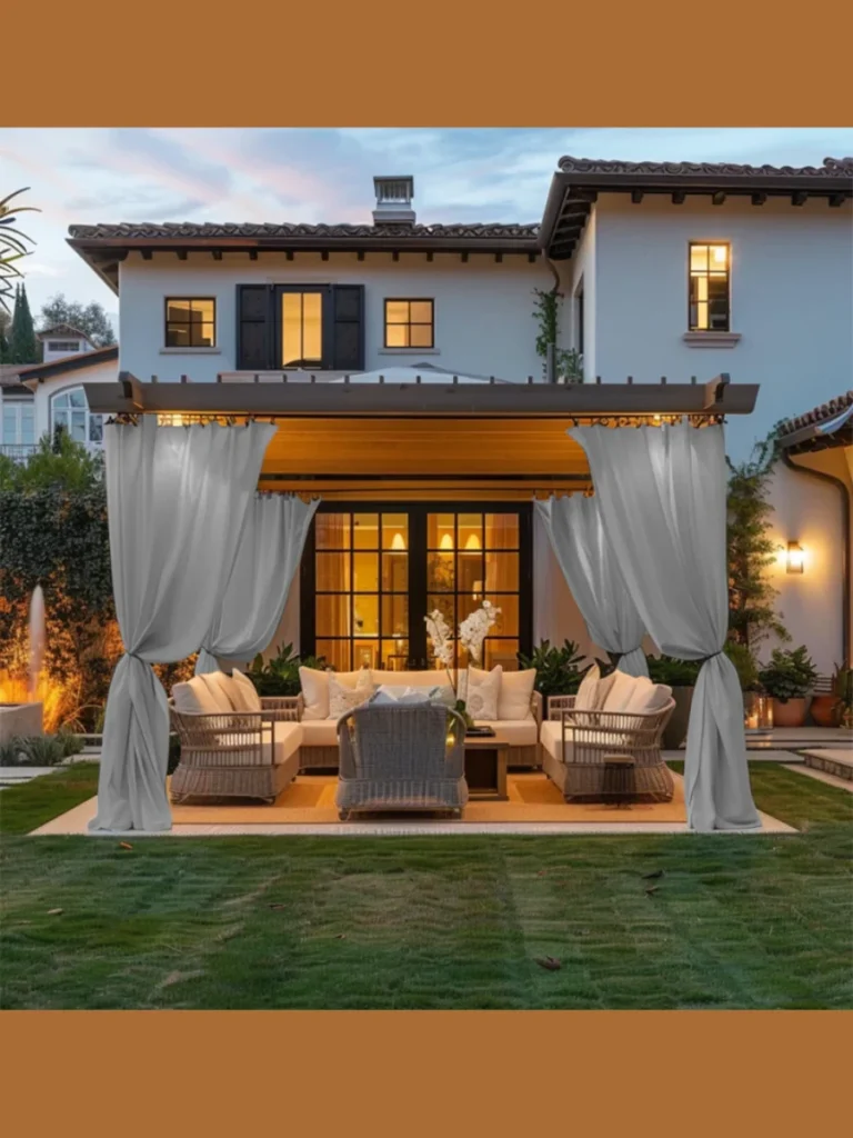  Add Outdoor Curtains for a Soft Room Feel