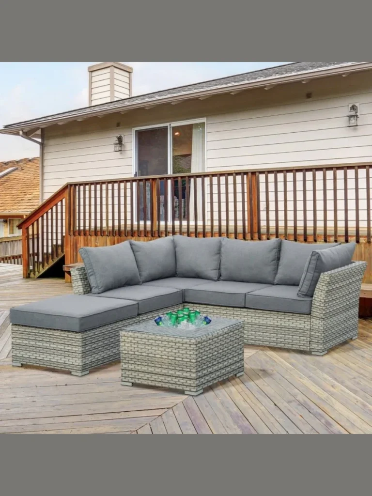 Slim Profile Rattan Loveseats for Cozy Seating