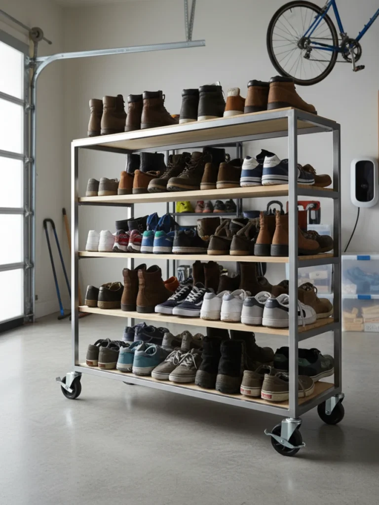 Rolling Shoe Storage Carts for Flexible Use