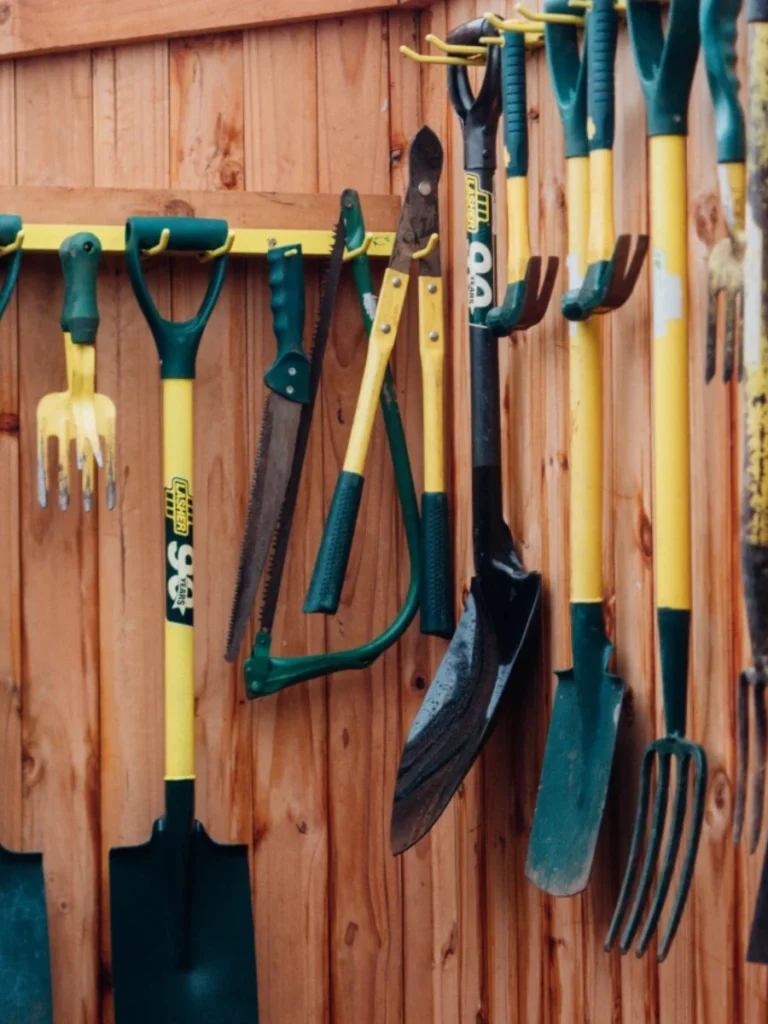  Build a Vertical Shovel and Rake Rack