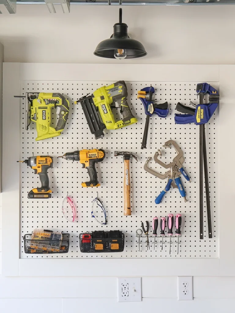 Create a Pegboard Wall for Custom Organization