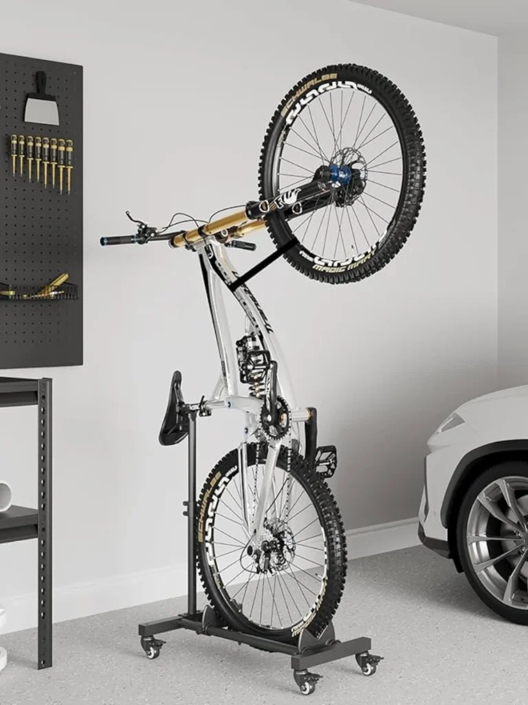 Vertical floor stands for single bikes