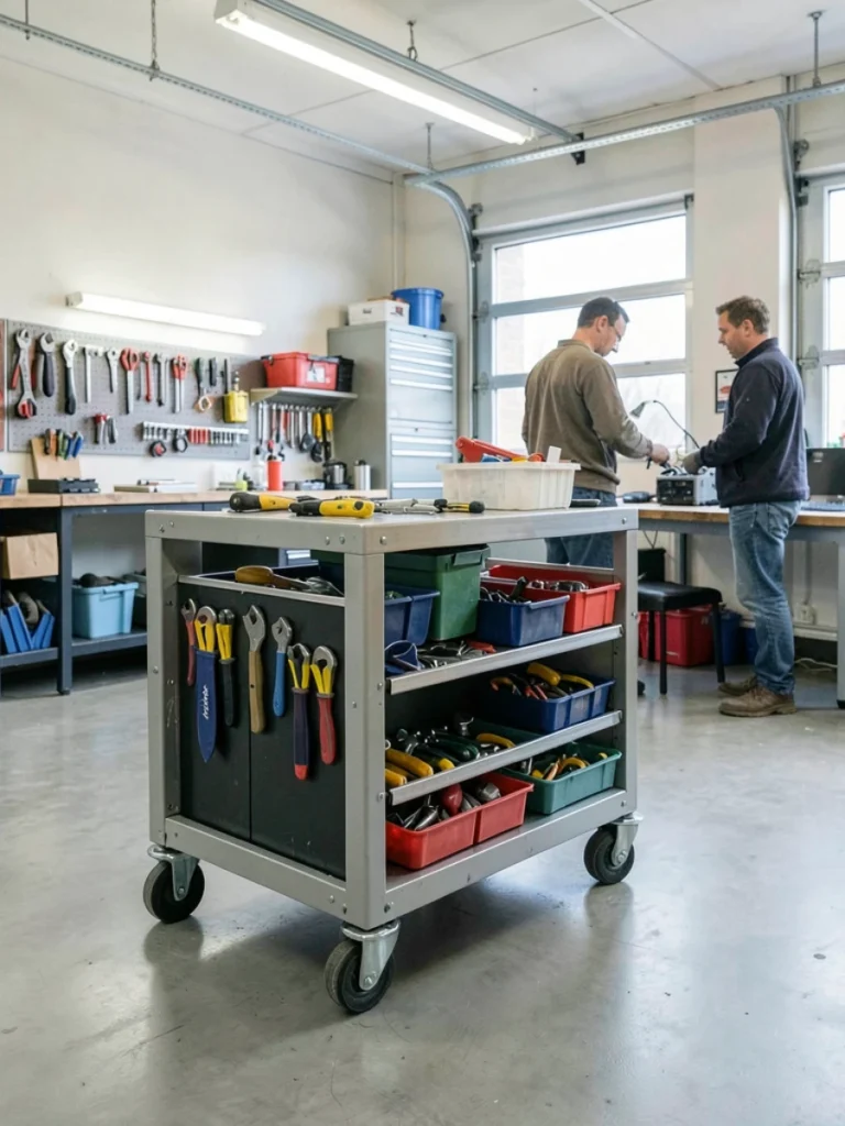 Mobile Garage Storage Carts for Flexible Movement