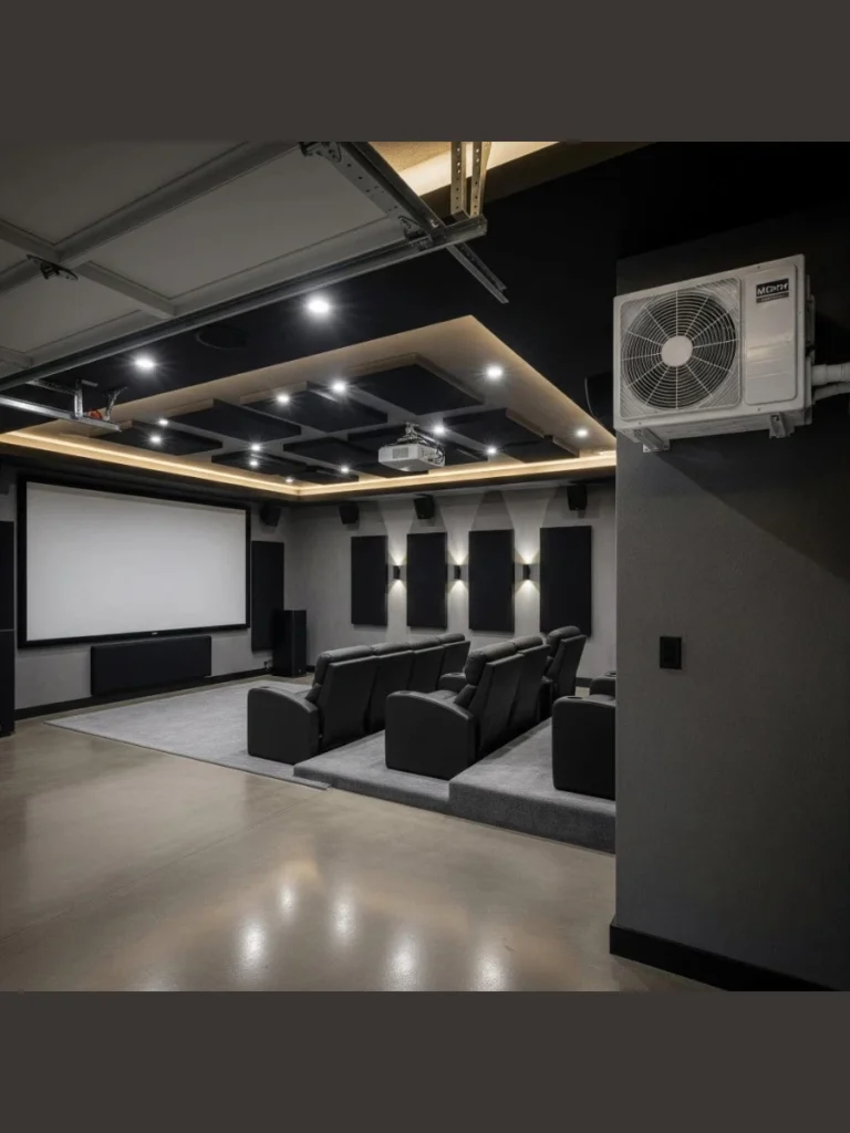 Add a Ceiling Mounted Projector for a Garage Cinema