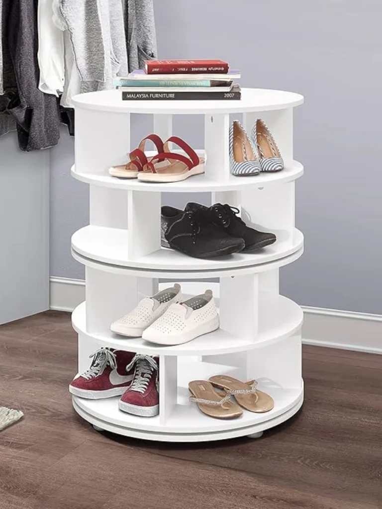 Rotating Shoe Carousel Towers