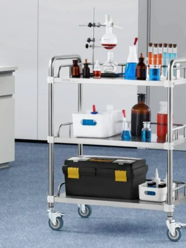 Mobile Rolling Shoe Carts With Lockable Casters