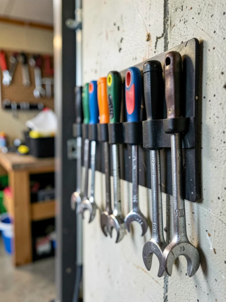 Magnetic Tool Storage Strips for Metal Tools