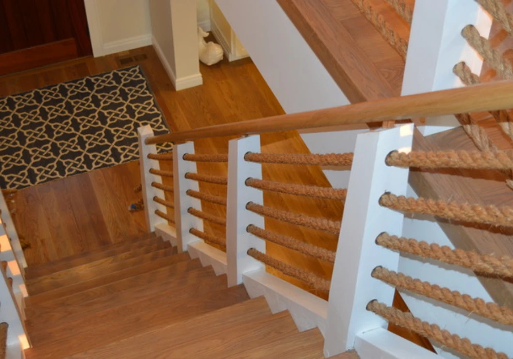 Wood and Rope Railings for a Coastal Boho Vibe