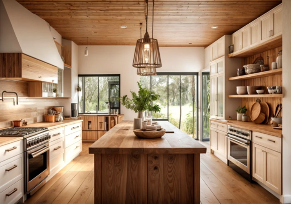 Wooden Element Kitchen Interior Idea
