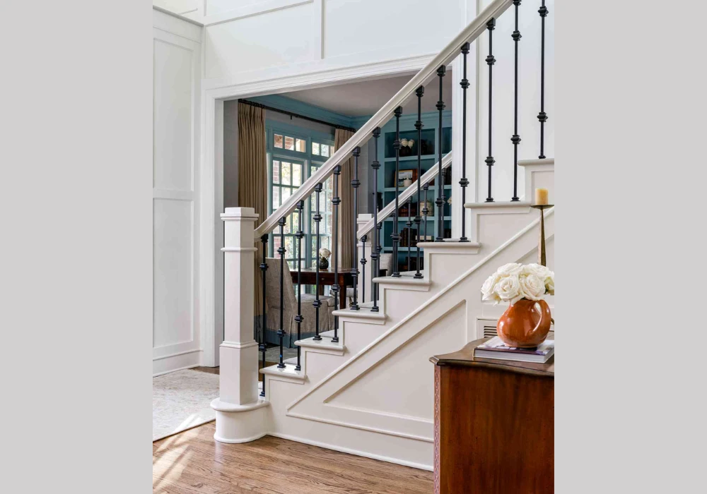 Wrought Iron and Wood Stair Railing Ideas for a Timeless Design