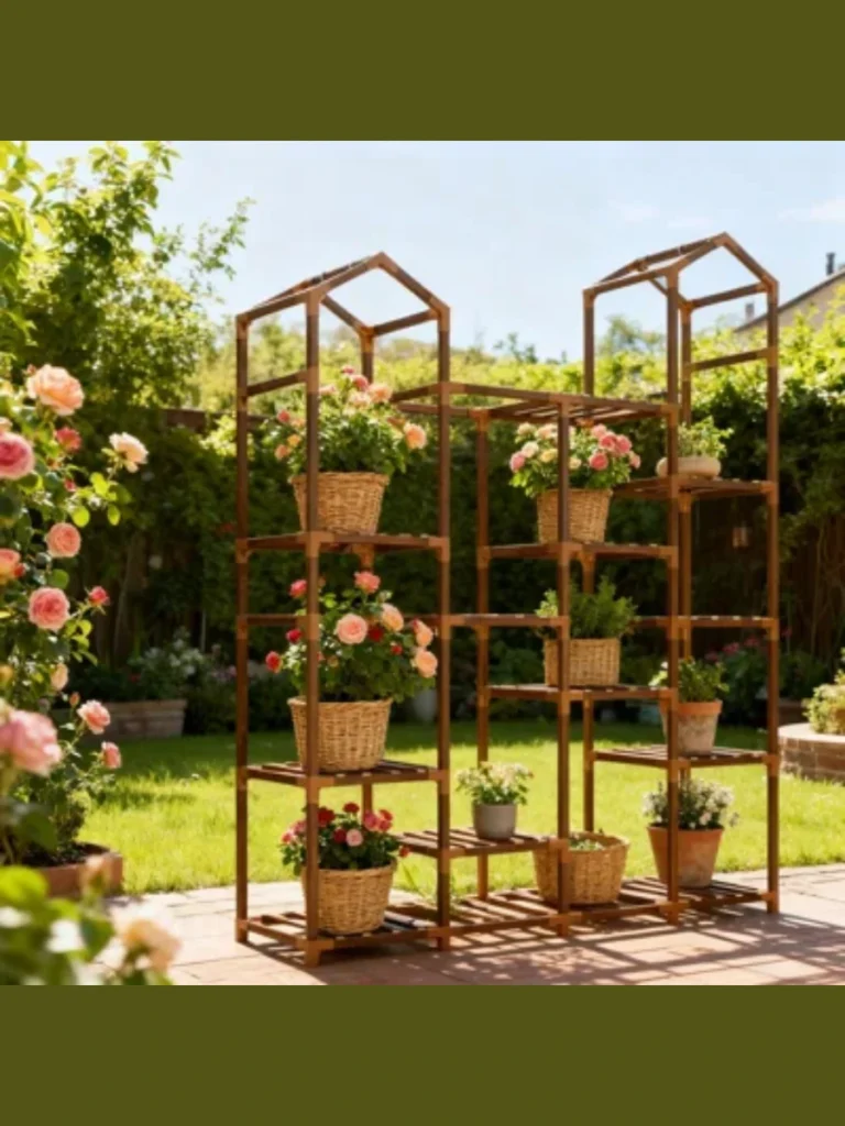 Corner Tiered Plant Stands
