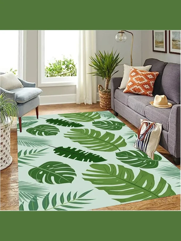 Affordable Tropical Leaf Pattern Rugs