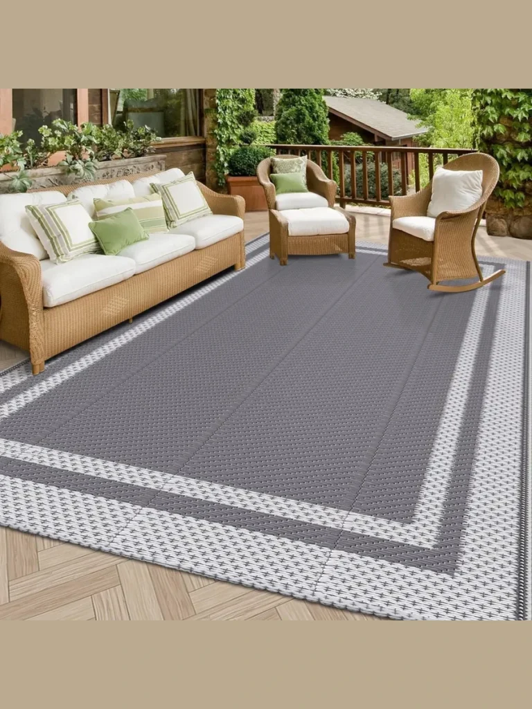 Professional Grade Reversible Plastic Straw Rugs
