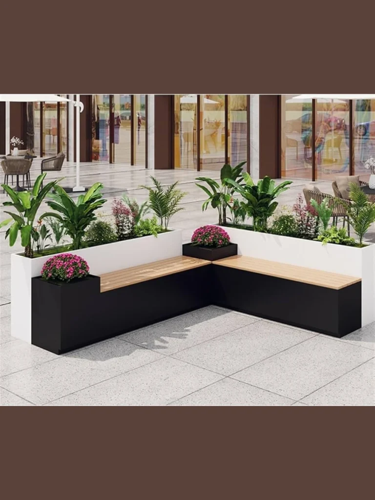  Integrated Bench Planters