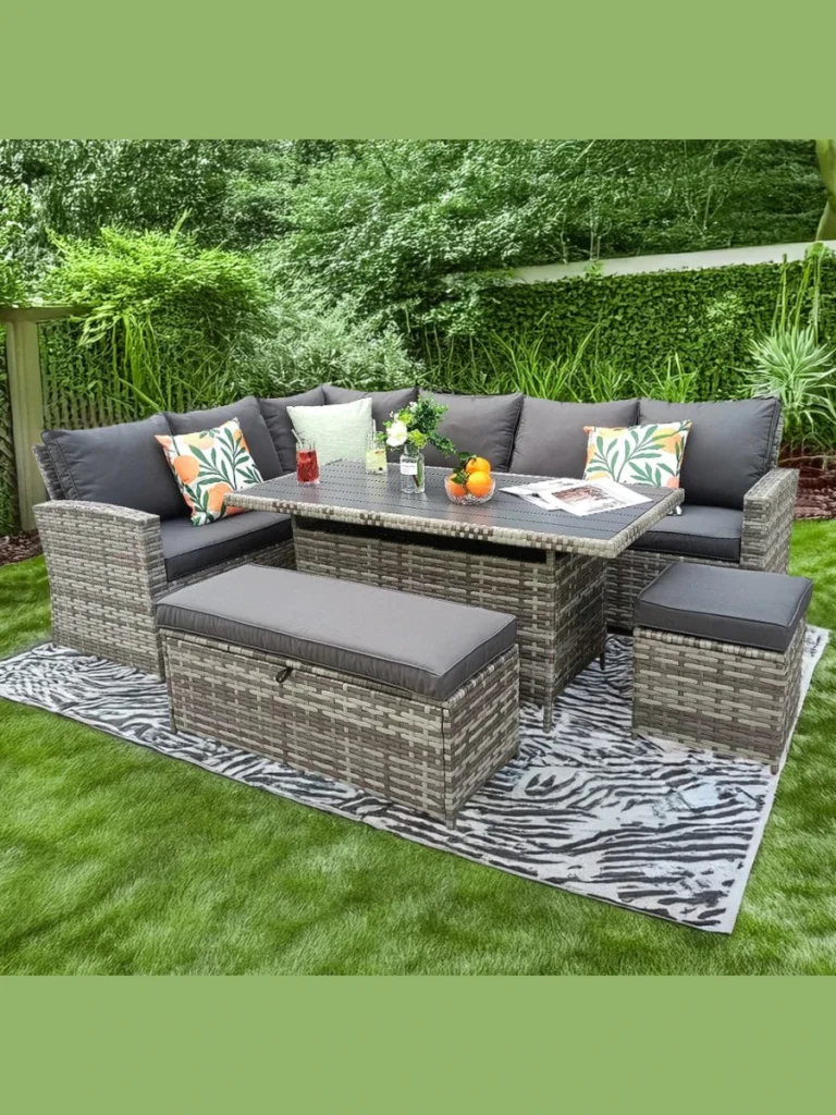 Cushioned Storage Bench Sets