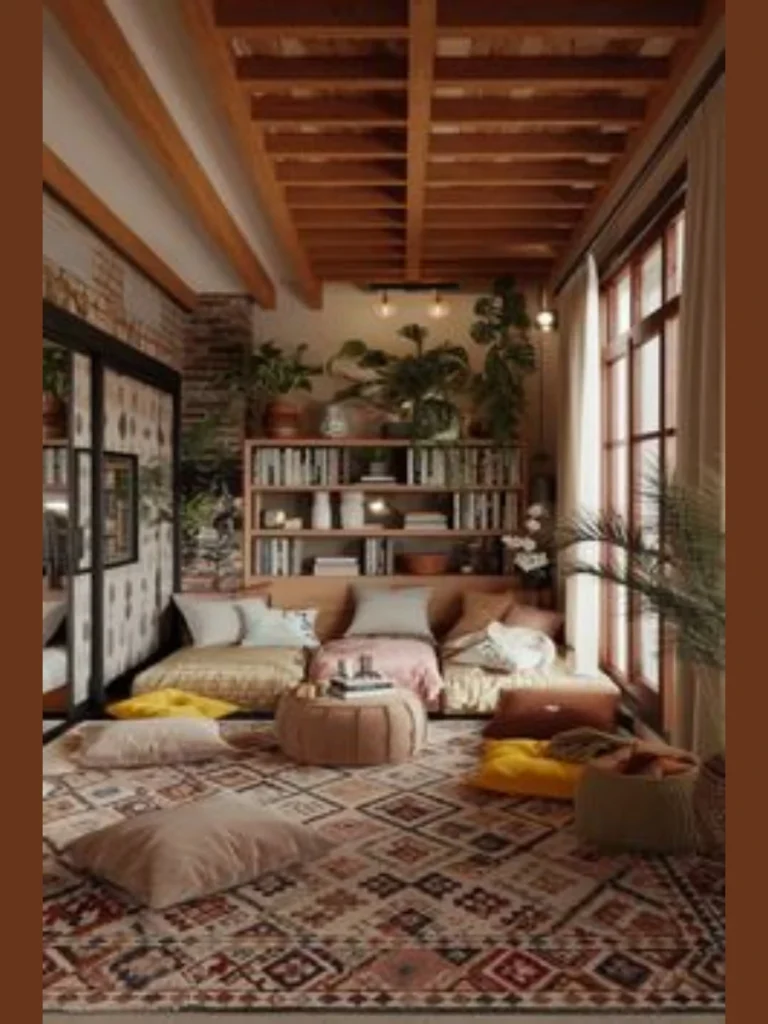 Comfortable Floor Cushions for a Boho Vibe