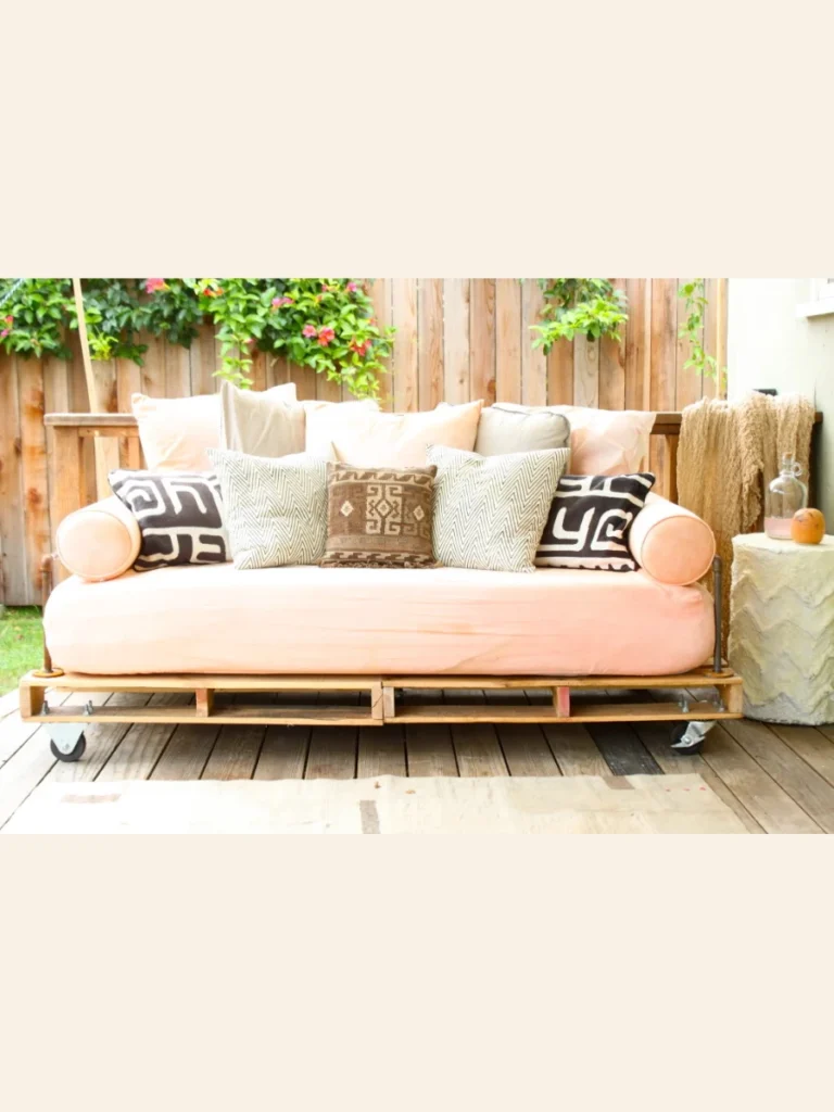 DIY Pallet Couches with Custom Cushions