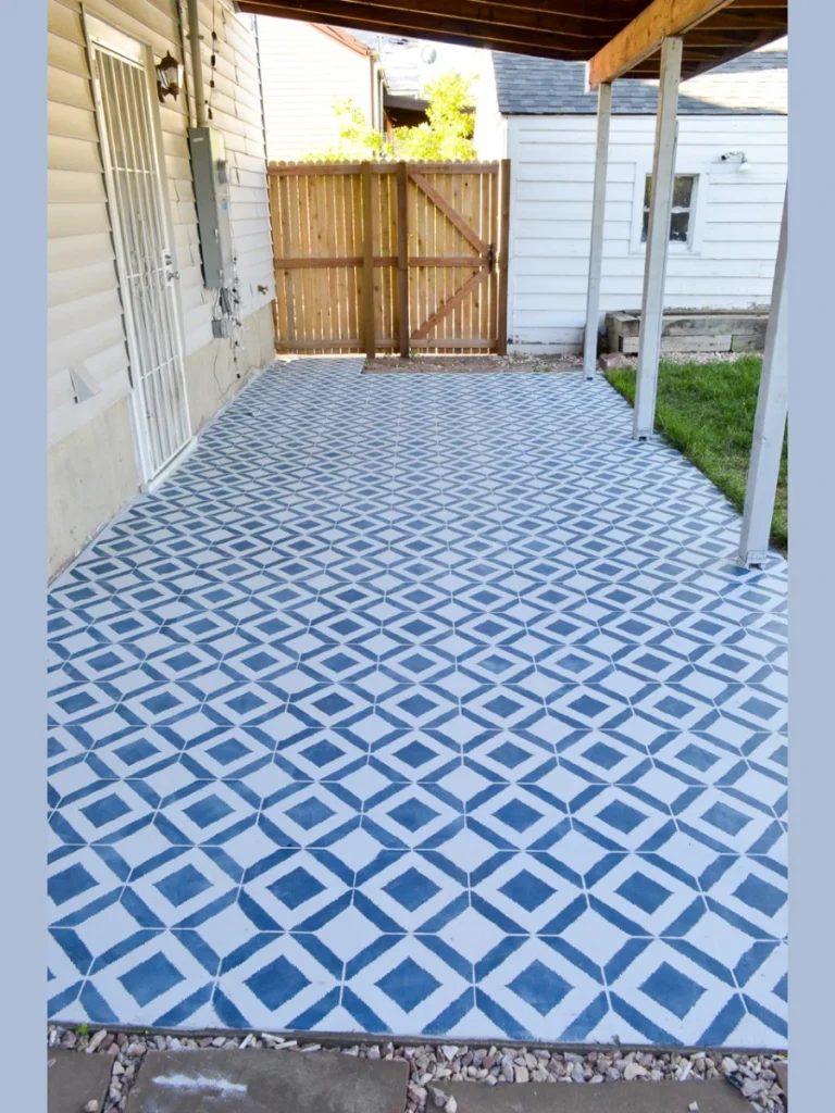 Painted Concrete Stencils