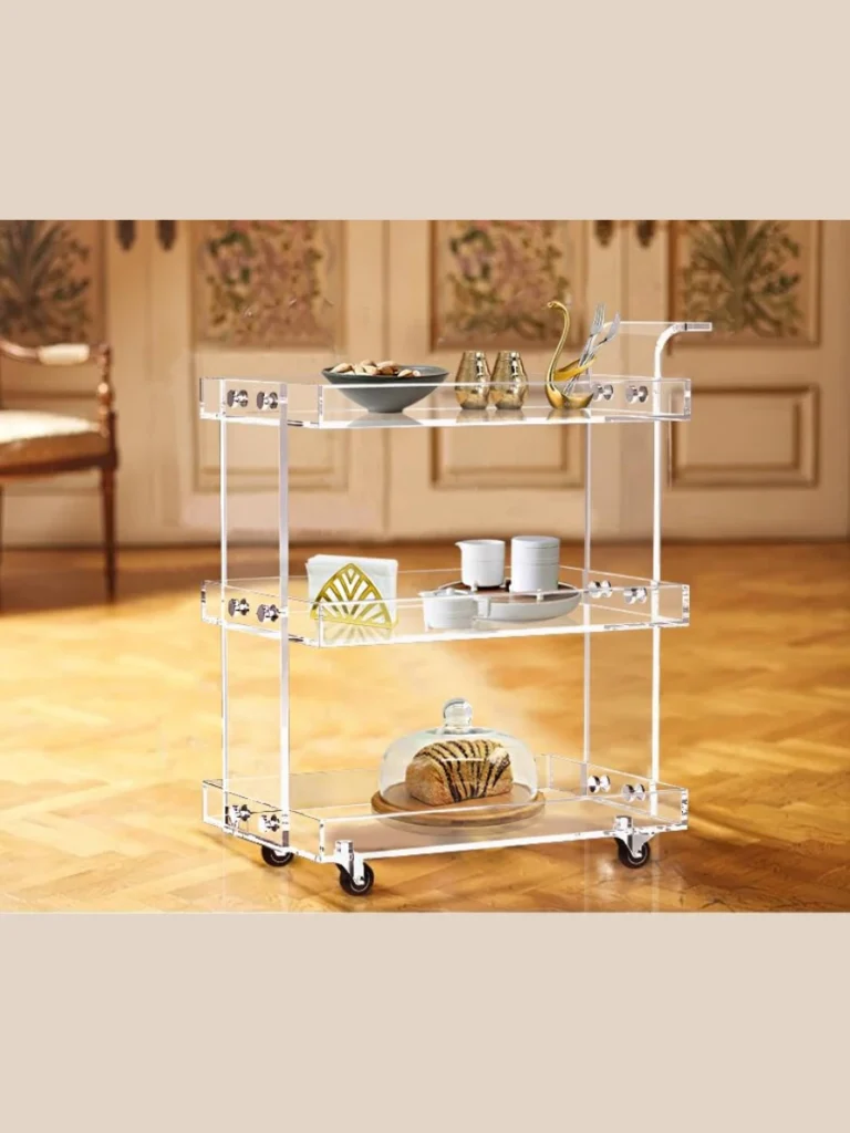 Slim Rolling Carts for a Mobile Bar or Garden