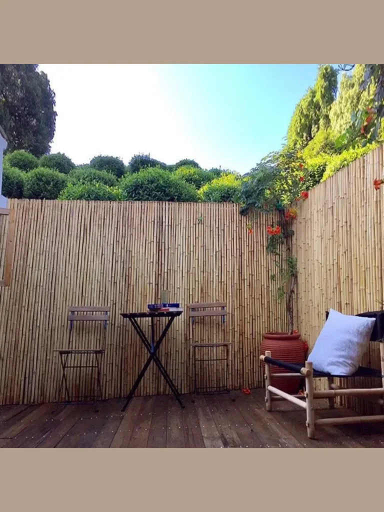 Privacy Screens Made From Natural Bamboo