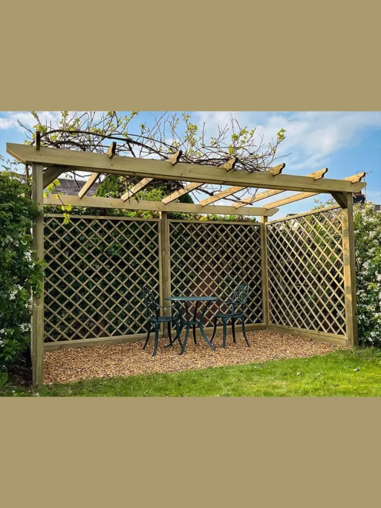 Adding Freestanding Wooden Trellis Panels