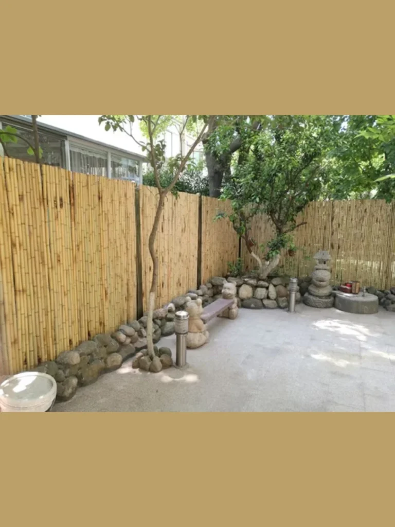 Installing Natural Bamboo Fencing Rolls