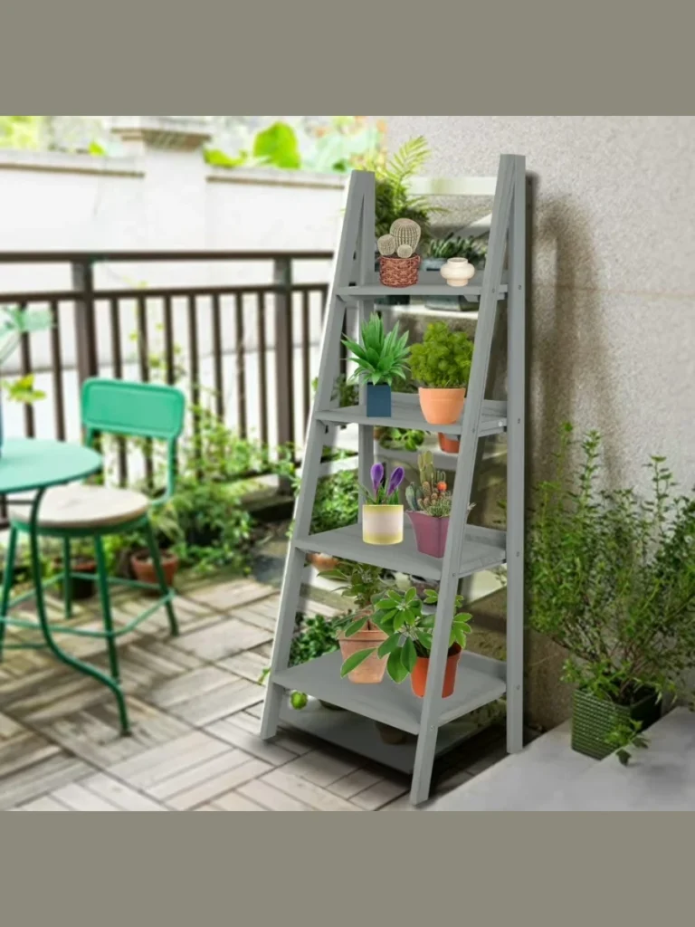 Tiered Step Ladder Shelving