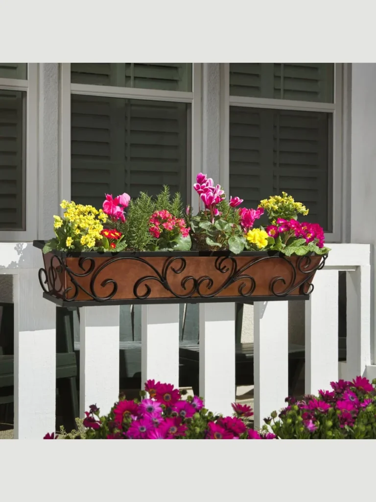 Railing Planters for Colorful Flower Displays