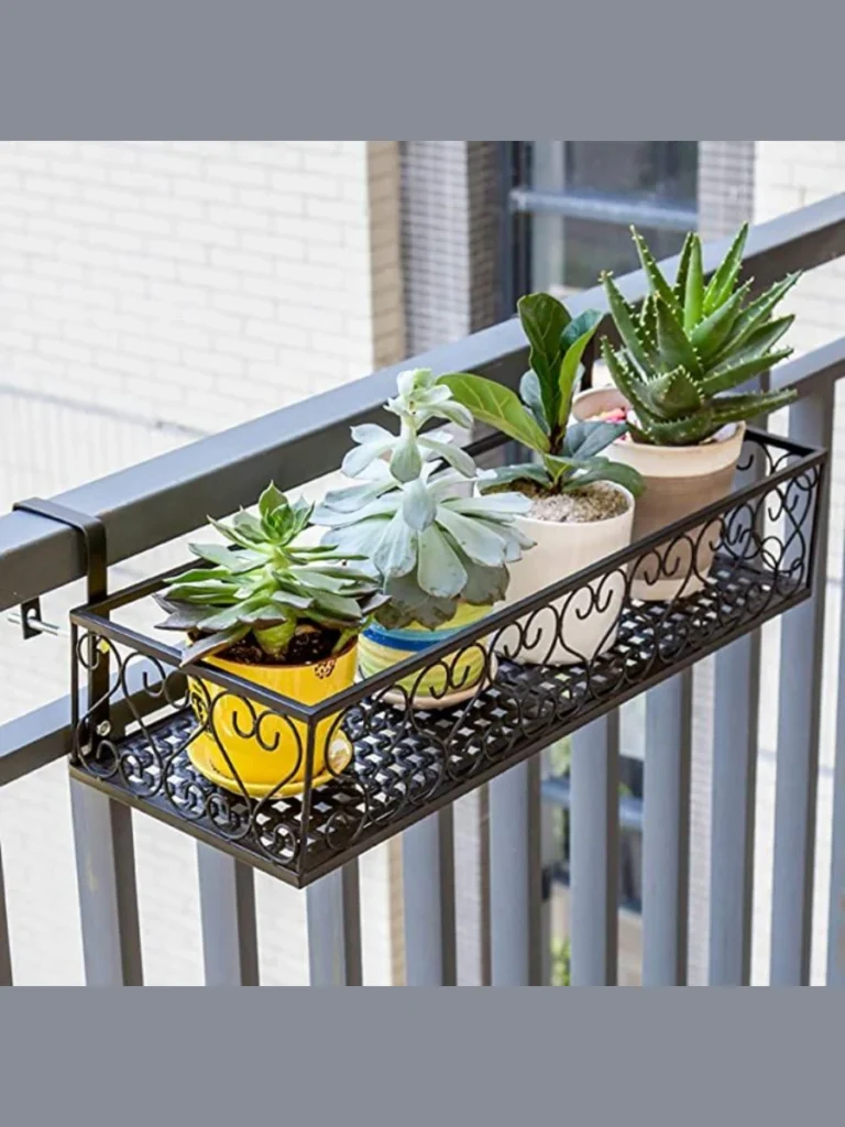  Adjustable railing planter brackets