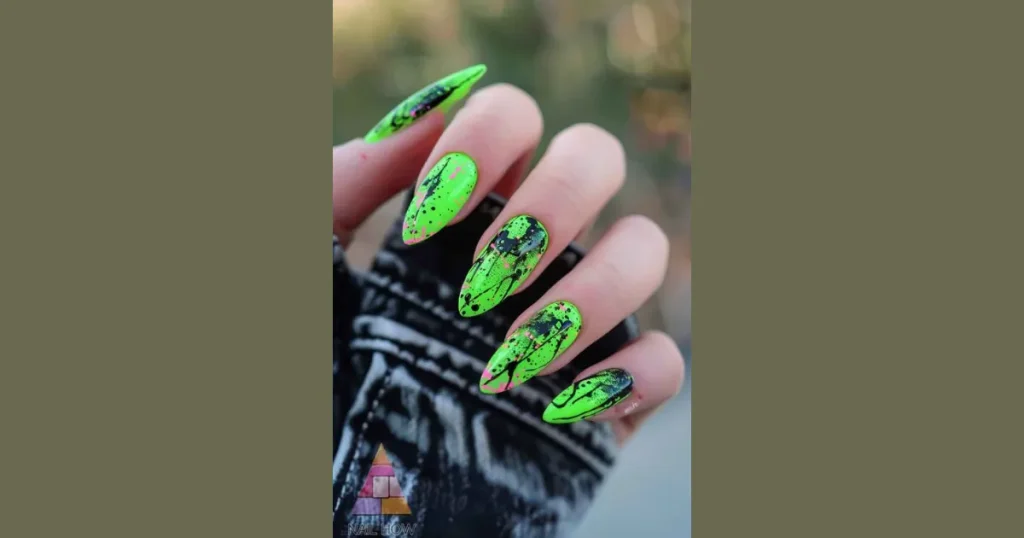 Best Neon Green Toxic Slime Acrylic Nails