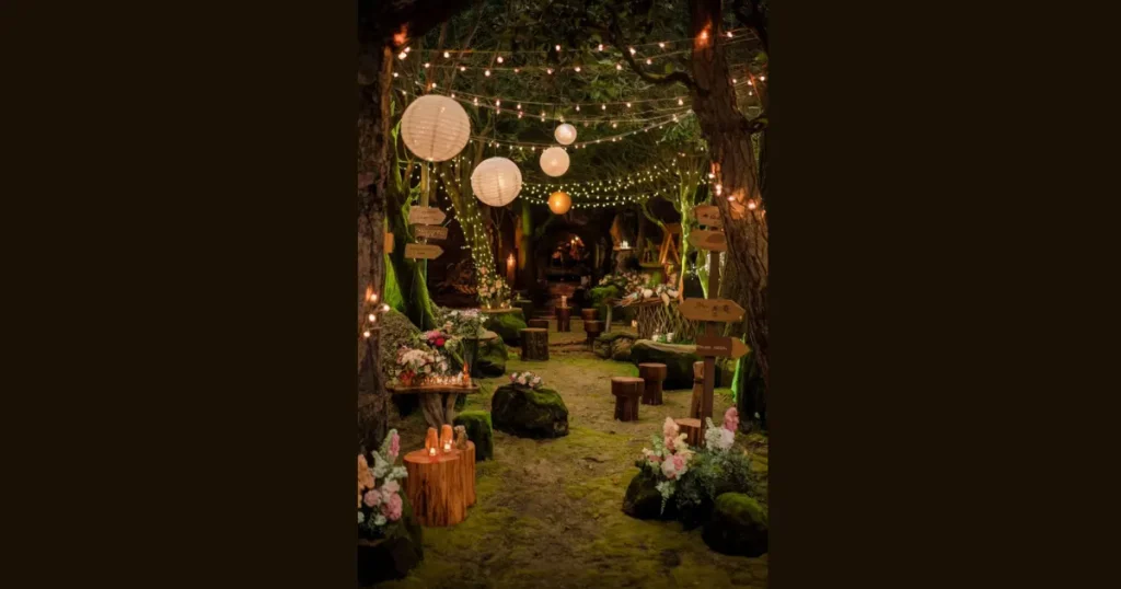 Enchanted Dark Forest Fairy Tale Gathering