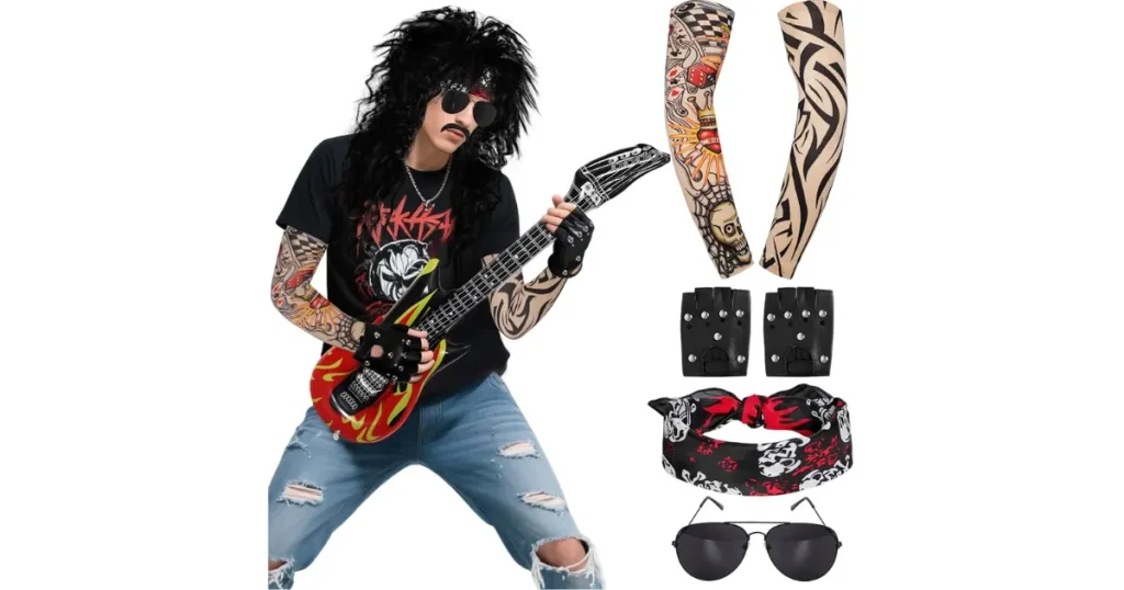 Bold 1980s Hair Metal Rocker Persona