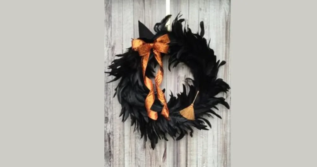 Best Fluffy Black Feather Boa Wreath
