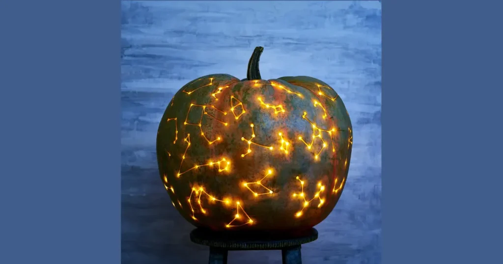 Chic Drill Pattern Constellation Pumpkins