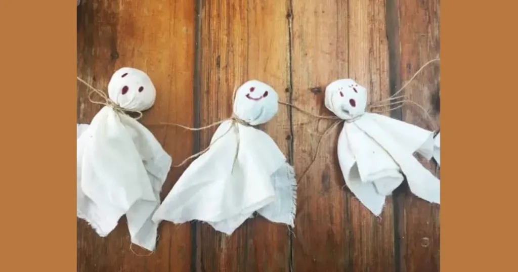 Affordable Cotton Ball Ghost Garlands