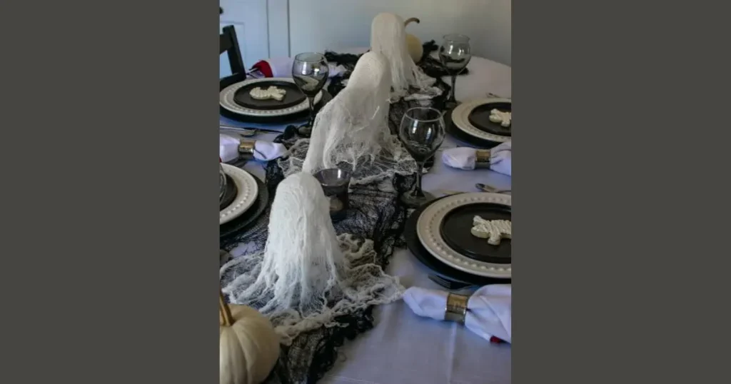 Chic Floating Cheesecloth Table Phantoms