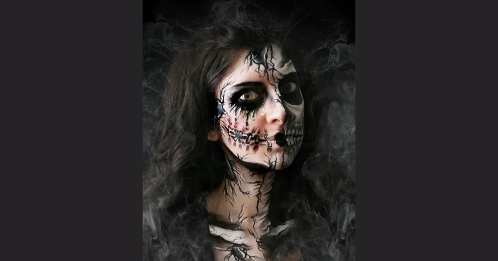Best Eerie Cracked Porcelain Doll Face Makeup