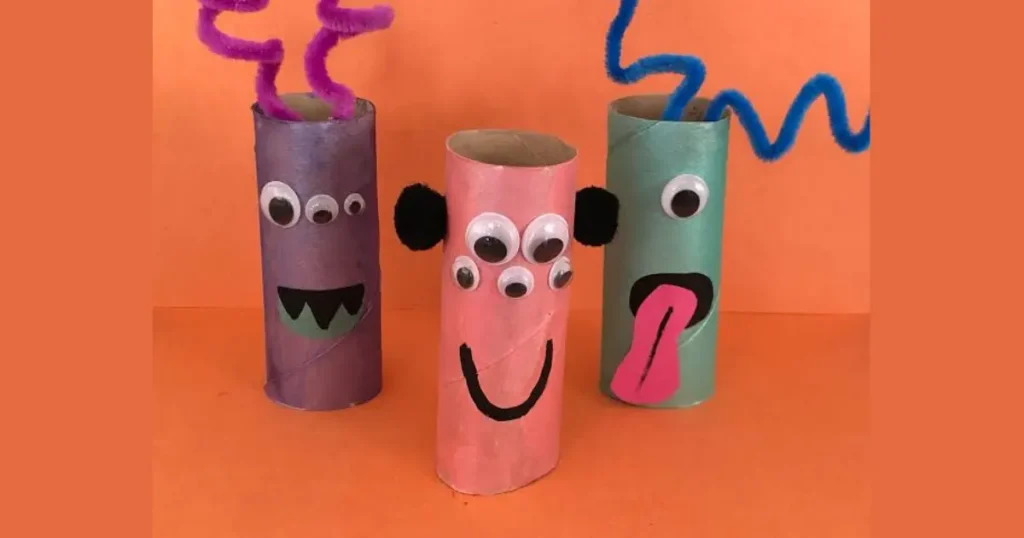 Top Cardboard Tube Glowing Monsters